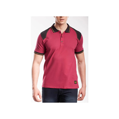 Polo renforcé RICA LEWIS - Homme - Taille XXL - Stretch - Bordeaux - WORKPOL