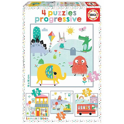 Educa Borras EDUCA puzzle progressif lemon