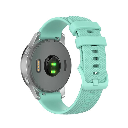 Wewoo Bracelet pour montre connectée de remplacement Smartwatch en silicone Garmintaille 20 mm universel vert menthe