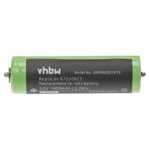 vhbw Batterie compatible avec Braun Smart Control3 4775, 4835, 4840, 4845, 4875, 4876 rasoir tondeuse électrique (1800mAh, 1,2V, NiMH)