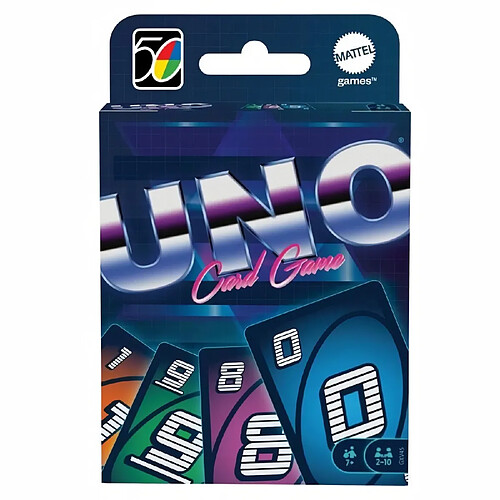 Mattel Games UNO Iconic 1980 Jeu de cartes - 2 a 10 joueurs - 7 ans et +