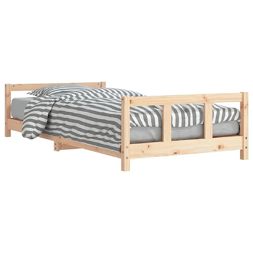 Maison Chic Lit simple Cadre de lit pour enfant,Lit d'Enfant Moderne 90x190 cm Bois de pin massif -MN74624