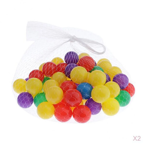 200pcs Balles Colorées Plastique de Piscine 4cm Jouet de Reconnaissance des Couleurs