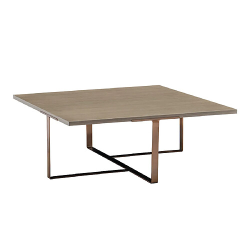 La Maison Du Canapé Table basse CELESTE - Bois - Acier / Bois