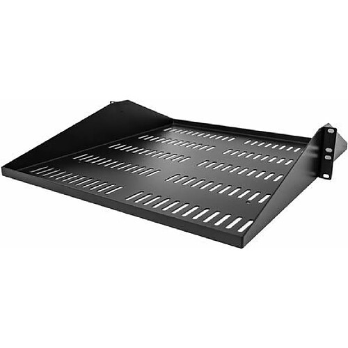 StarTech 2U 48,30cm (19``) Fachboden für Rack - Perforierte, freitragende rack ablage mit zentrierter befestigung - Belüftete rack ablage - Belastbarkeit 91kg - 50cm tief (SHELF-2U-20-CENTER-V) - Rack - Regal - Schwarz - 2U - 48.3 cm (19``)