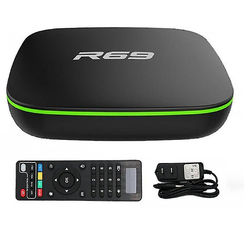 Universal R69 Smart Set Top Box Box 4K Haute définition Quad-core 2.4g WiFi 1080p 2GB16 Go Support 3D Film