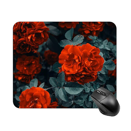 Universal Pad de souris de conception de motif rose pour ordinateur portable