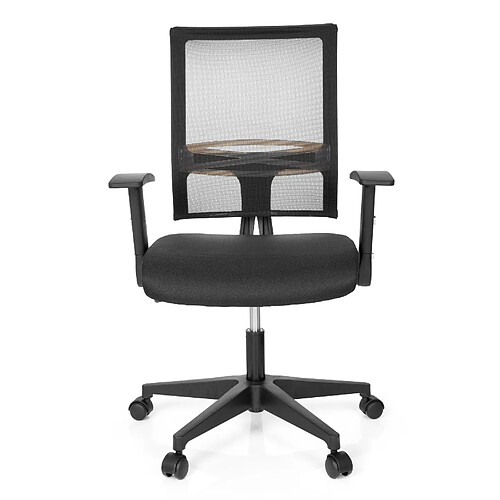 Chaise de bureau / Siège de bureau OFFICE R8 tissu maille noir hjh OFFICE