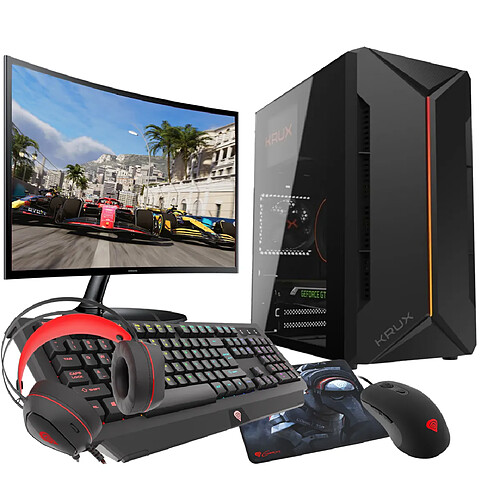 VIST Kit Gaming RGB Ryzen 5 5600G - RAM 32Go - RX VEGA - SSD 1To M.2 - WIFI - LCD 24 - W11