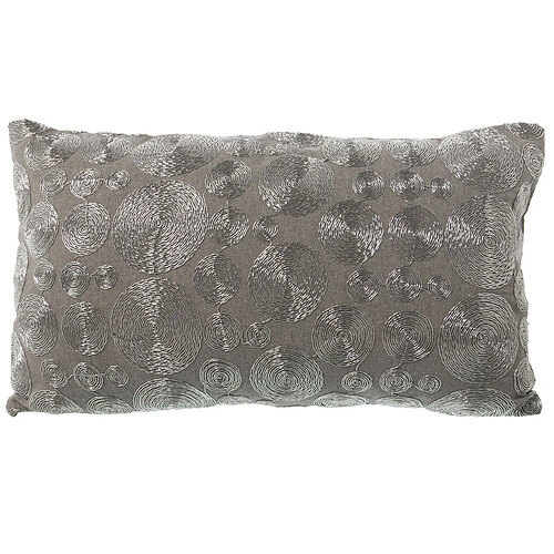 Coussin Alexandra House Living Argenté Textile 30 x 50 cm