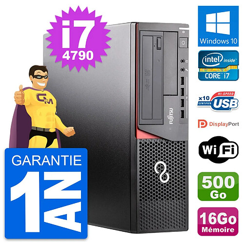 PC Fujitsu Esprimo E920 DT Intel i7-4790 RAM 16Go Disque 500Go Windows 10 Wifi · Occasion