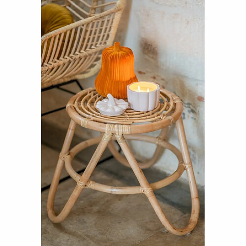 Table d'appoint Ninon en Rotin Naturel - 40x40x40cm - CEZARE