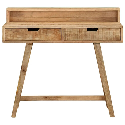 Maison Chic Bureau,Table de travail pour chambre 100x45x90 cm Bois de manguier brut solide -GKD80119