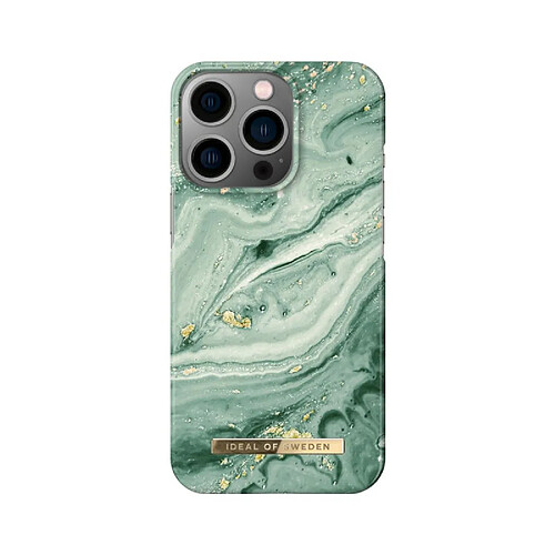 Coque iDeal of Sweden pour iPhone 14 Pro Marbre Vert