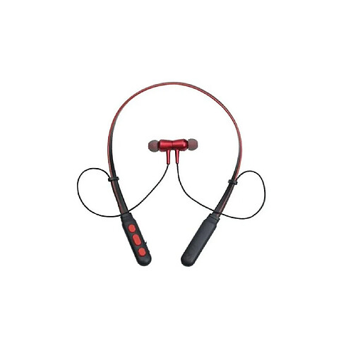 Universal Bluetooth 5.0 sans fil bluetooth casque sport running casque stéréo super basse casque sans fil rouge