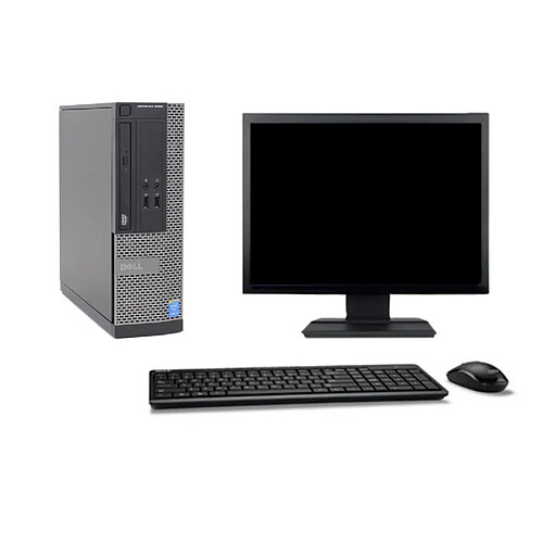 PC Dell 3020 SFF Ecran 19" i3-4130 RAM 16Go Disque 250Go Windows 10 Wifi · Occasion