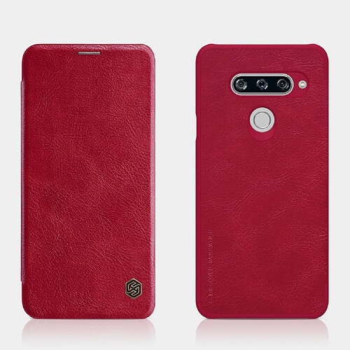 Etui en PU rouge pour votre LG V40 ThinQ