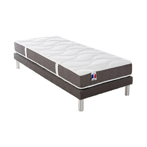 Mes Ensemble Matelas ep21/22cm 372 ressorts 90x190cm + Sommier