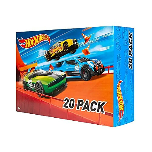 coffret cadeau Hot Wheels 20 voitures (les styles peuvent varier), multicolore, 7,6 T