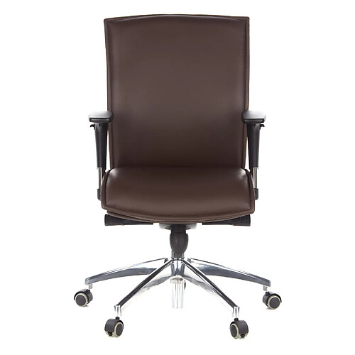 Siège de bureau / Fauteuil de direction MURANO 10, cuir marron clair hjh OFFICE