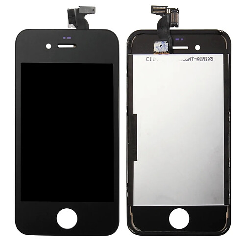 Wewoo Pour iPhone 4 LCD + noir Frame + Touch Pad Digitizer Assemblée pièce détachée 3 en 1