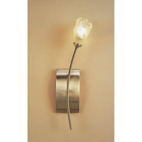 Luminaire Center Applique murale Pietra avec interrupteur 1 Ampoule G9, laiton antique