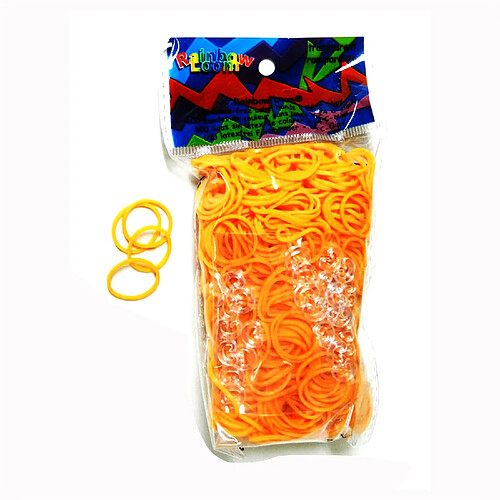 Rainbow Loom Recharge élastiques : Orange Fluo