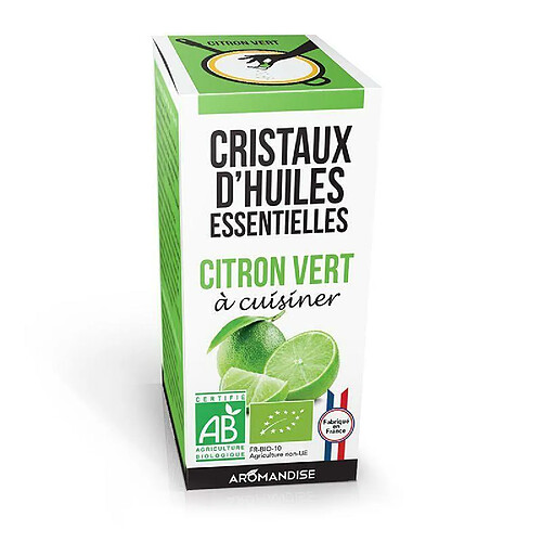 Aromandise Cristaux d'huiles essentielles - Citron vert 10 g