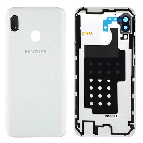 Cache batterie Samsung Galaxy A20e Façade arrière Original Samsung blanc