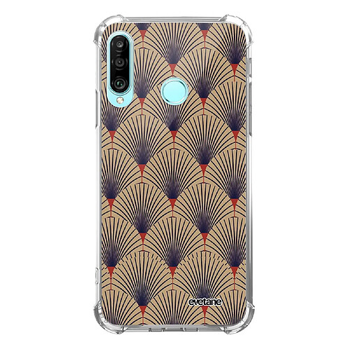 Coque Huawei P30 Lite anti-choc souple avec angles renforcés transparente Art déco motifs Evetane