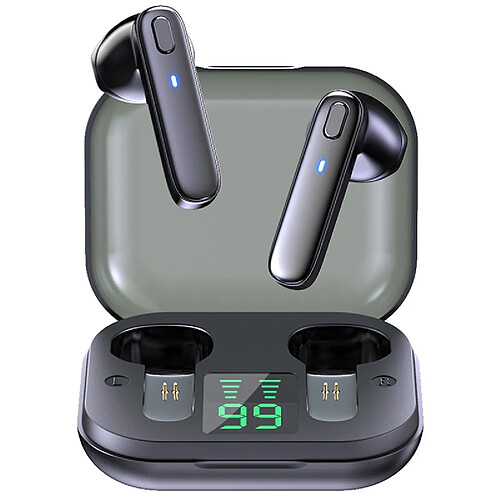 GUPBOO TWS Bluetooth 5.0 Écouteurs compatibles Écouteurs de sport intra-auriculaires Écouteurs avec boîtier de charge 2200mAh Casque stéréo sans fil étanche