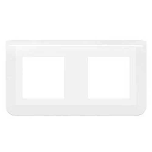 enjoliveur - 2 x 2 modules - horizontal - blanc - legrand mosaic 078804l