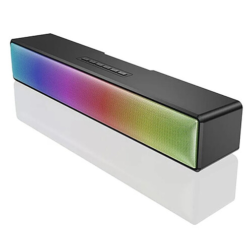 Yonis Barre De Son Bluetooth RGB Lumineuse Hifi Pour Home Theater