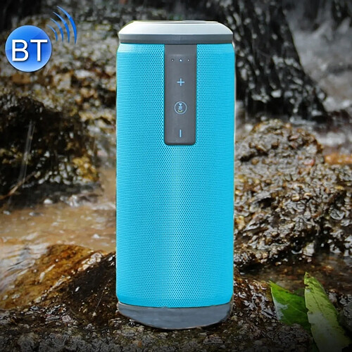 Wewoo Enceinte Bluetooth étanche bleu Haut-Parleur Stéréo 4.0 Étanche, avec Micro Intégré, Support mains-libres & Aux-in & Carte TF & NFC & FM & MP3, Distance Bluetooth: 10m