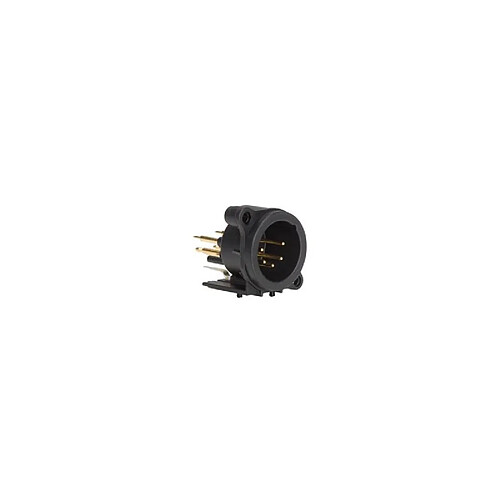 Perel Neutrik - xlr receptacle mounting connector, 5-pin male, horizontal pcb mount