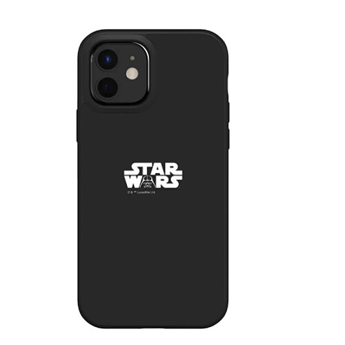 RhinoShield Coque Compatible avec [iPhone 12 / 12 Pro] SolidSuit - Coque Fine Licence Officielle Star Wars avec Technologie Absorption des Chocs - Noir - Star Wars Logo