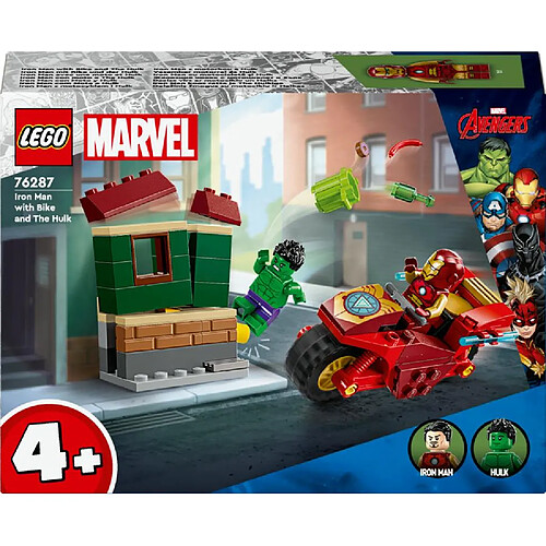 76287 Iron man avec une moto et hulk LEGO®