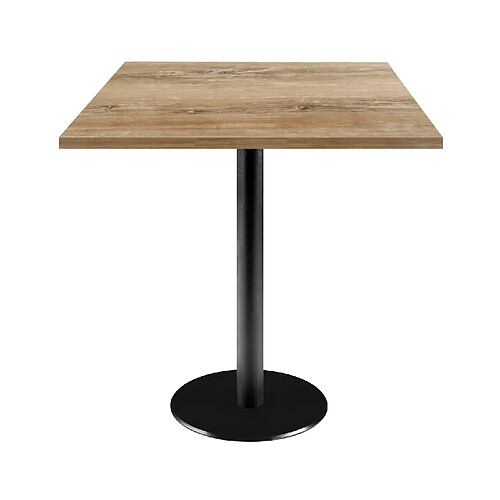 Restootab Table 70x70cm - modèle Rome chêne slovène