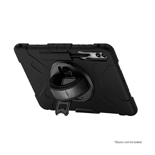 Eiger Coque pour Tab S9 FE Plus Protection Complète avec Poignée rotative à 360° Noir