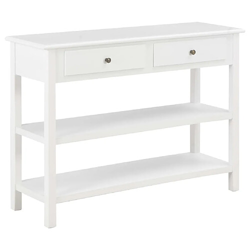 vidaXL Buffet Blanc 110x35x80 cm MDF