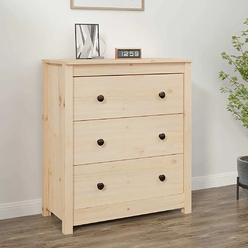 Maison Chic Buffet,Meuble de Rangement,commode pour salon,Cuisine 70x35x80 cm Bois massif de pin -MN99526