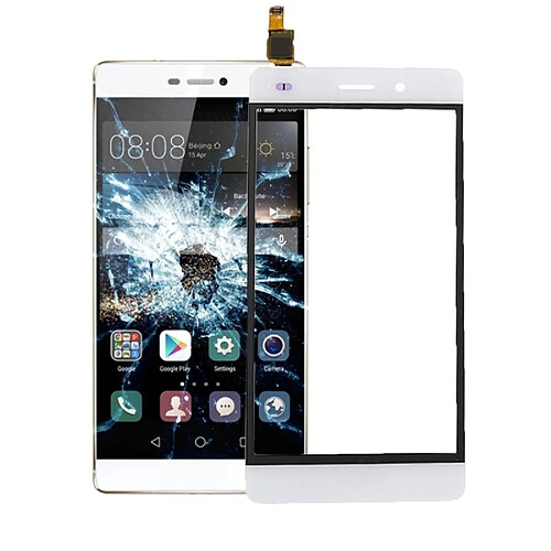 Wewoo Pour Huawei P8 Lite blanc pièce détachée remplacement d'écran tactile (seul sans le LCD)