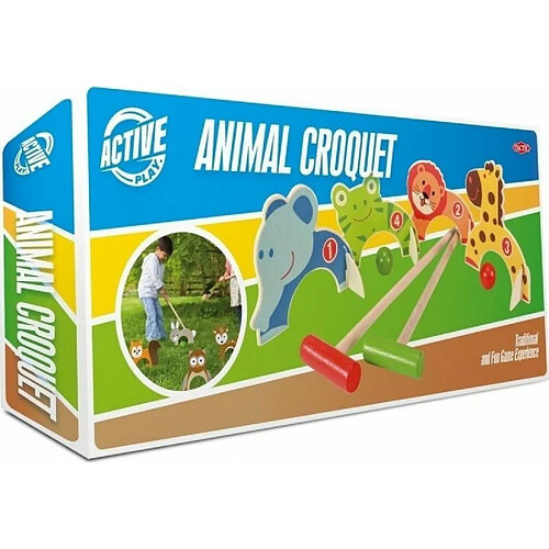 TACTIC Wooden Animal Croquet Set