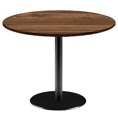 Restootab Table Ø120cm - modèle Rome chêne hunton