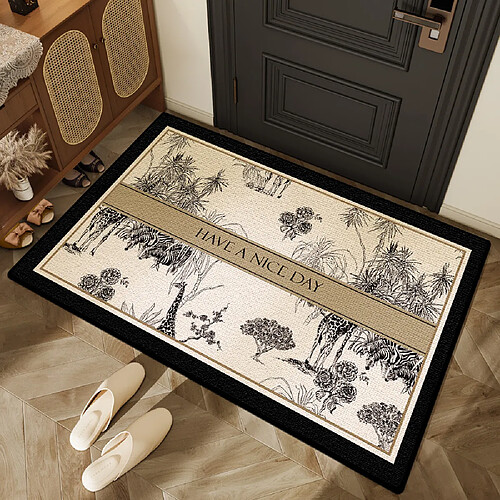 LUUCOZK Tapis de porte avant antidérapants pour entrée intérieure – Motif 4-100x160cm