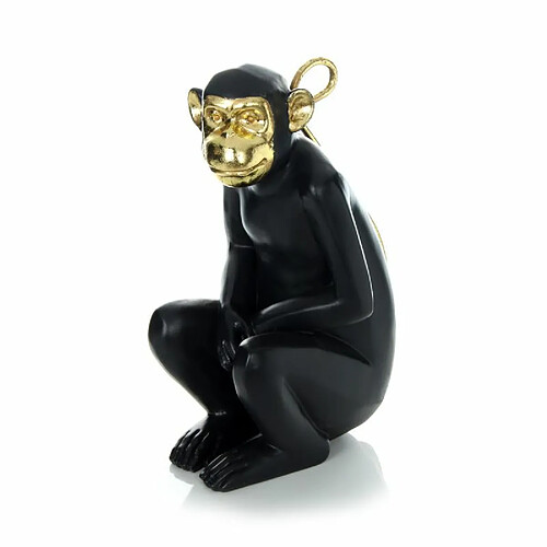 Paris Prix Statuette Déco Monkey 31cm Noir