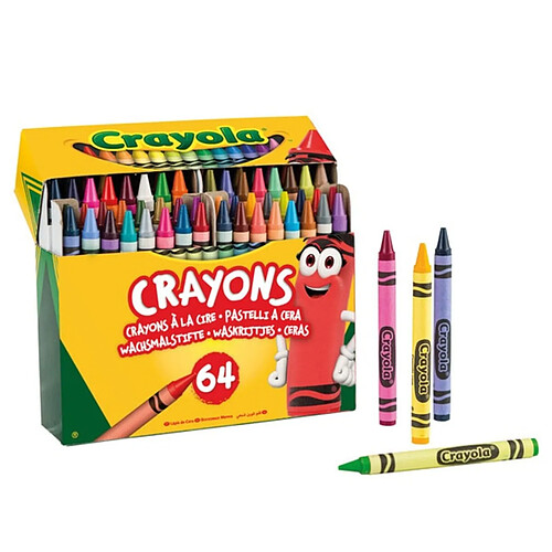 Crayons gras de couleur Crayola (64 pcs)