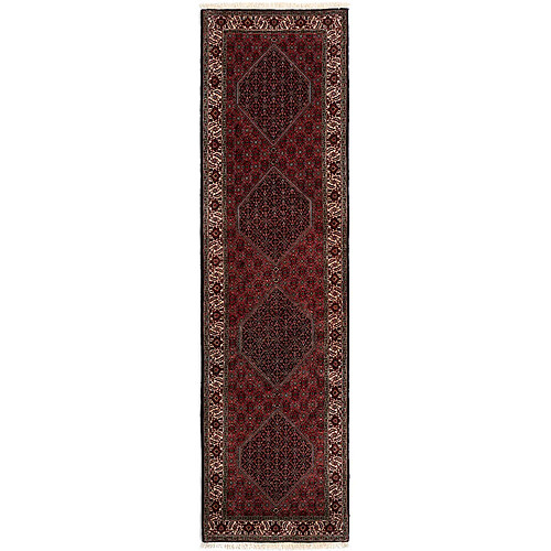 Vidal Tapis de couloir en laine 297x83 rouge Bidjar