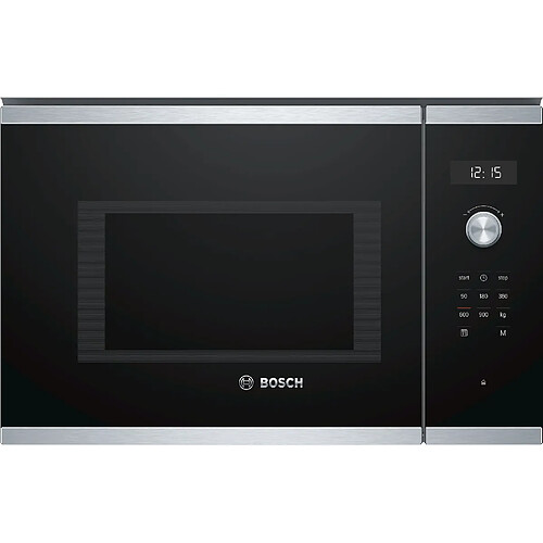 Micro-ondes encastrable 25l 900w inox - bfl554ms0 - BOSCH