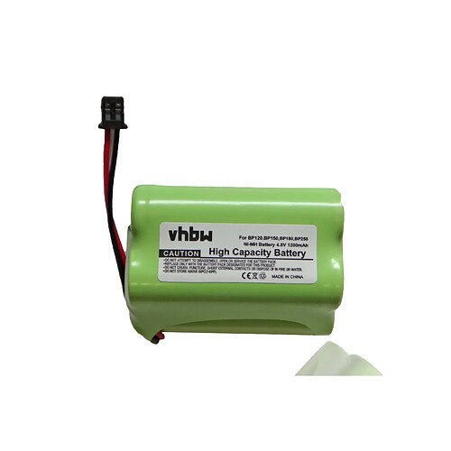 vhbw batterie compatible avec Bearcat BC120XLT, BC220XLT, BC230XLT, BC235XLT, BC245XLT radio talkie-walkie (1200mAh 4,8V NiMH)